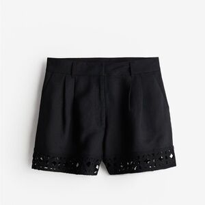 H&M Shorts with Crochet-look Trim size 6